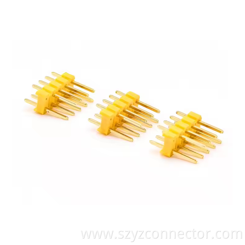 2.0mm Pitch Pin Header Dual Row Straight SQ0.5mm H2.0mm 21P-240P Yellow (3)